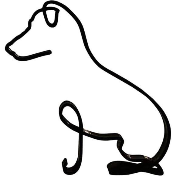 Dog Minimalist Decor Art Sculpture Metal Abstract For Any Cat Lover’s Home - Picture 6 of 6